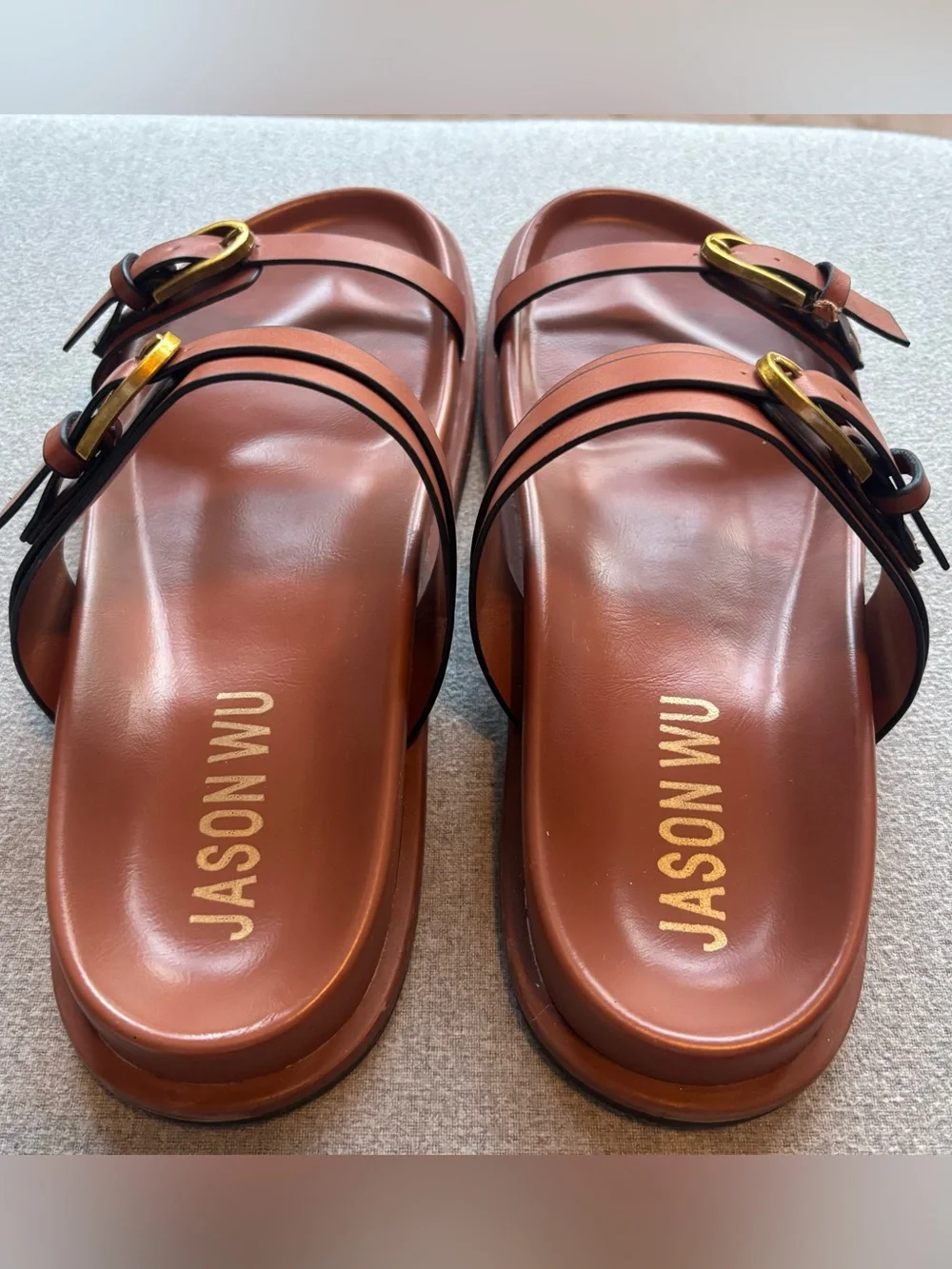 Jason Wu Rhonda Slides Tan Sandals